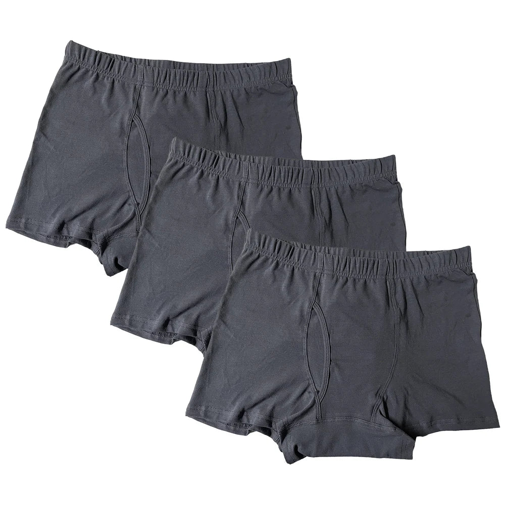 3-Pack Men’s Incontinence Underwear,Reusable & Washable Boxer Briefs, Regular Absorbency, Leakproof, Comfortable & Breathable