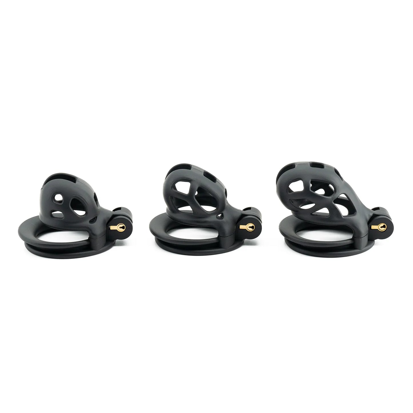 Black Small Short Male Plastic Chastity Lock Slave Cuckold Cock Bondage Cage Adult Sex Toys