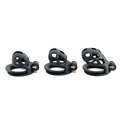 Black Small Short Male Plastic Chastity Lock Slave Cuckold Cock Bondage Cage Adult Sex Toys