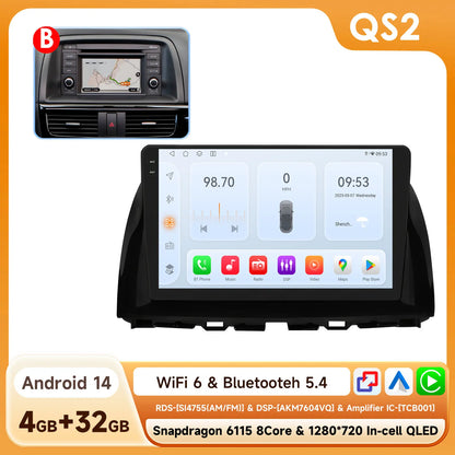Hizpo 10.1" Eelectronic Devices Car Radio For Mazda CX-5 2012 2013 2014 2015 GPS Navigation Head Unit  6115 RDS Wireless CarPlay