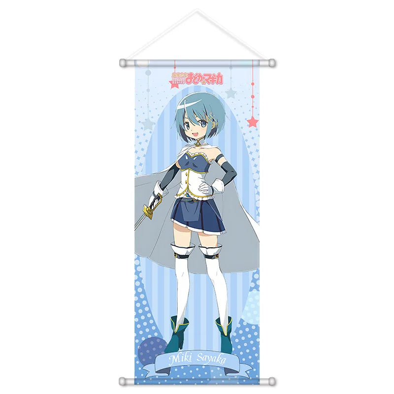 70cm Anime Madoka Magica Kaname Madoka Cartoon Figure Scroll Canvas Wall Hanging Print Home Decor Anime Poster Wall Manga Art