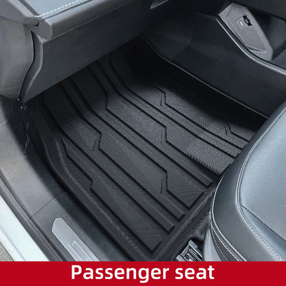 Right Drive for GWM Haval H6/H6 GT RHD 2021-2026 (Rear Floor No Middle Tunnel) Car Floor Mats 3PCS/Set TPE 3D Foot Pad Black