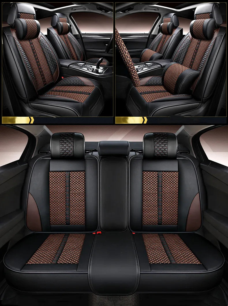 Full set car seat covers + Steering wheel cover for Haval M6 2025-2023 Top quality breathable seat cushion seat case for M6 2024