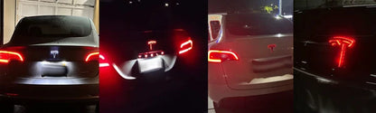 LED Trunk Emblem Ambient Light for Tesla Model 3/Y/X/S, Two Modes for Ambient Light or Brake Light
