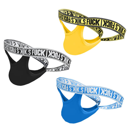 Men's Jockstrap Panties Elastic Low-Rise Comfortable Underpants Breathable Briefs - 3PCS/2PCS/1PCS Options Available