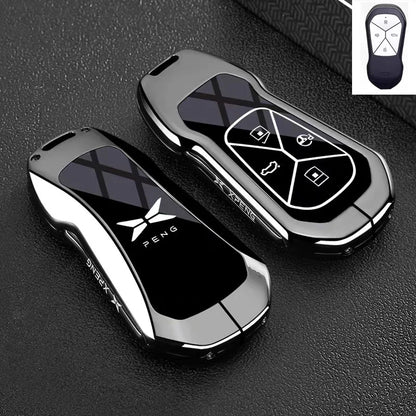 Premium Zinc Alloy Key Cover Case for XPENG G9/G6/G7/P5/P7+/G3i/MONA M03 (2025) - Protective Key Fob Shell Keybag Keychain