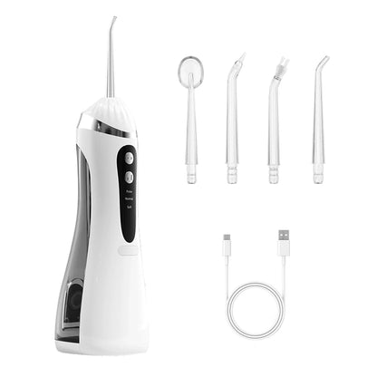 Teeth Oral Irrigator Rechargeable Water Flosser Portable 200ML Water Tank Teeth Cleaning Irrigator Dental Water Jet Irrigator