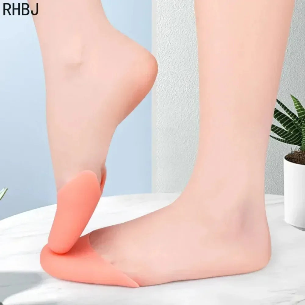 5pair Women's Professional Soft Silicone Gel Toe Dance Shoe Pads Ballet Pointe Forefoot Gel Insole Pad Anti-Pain Foot Care Tool