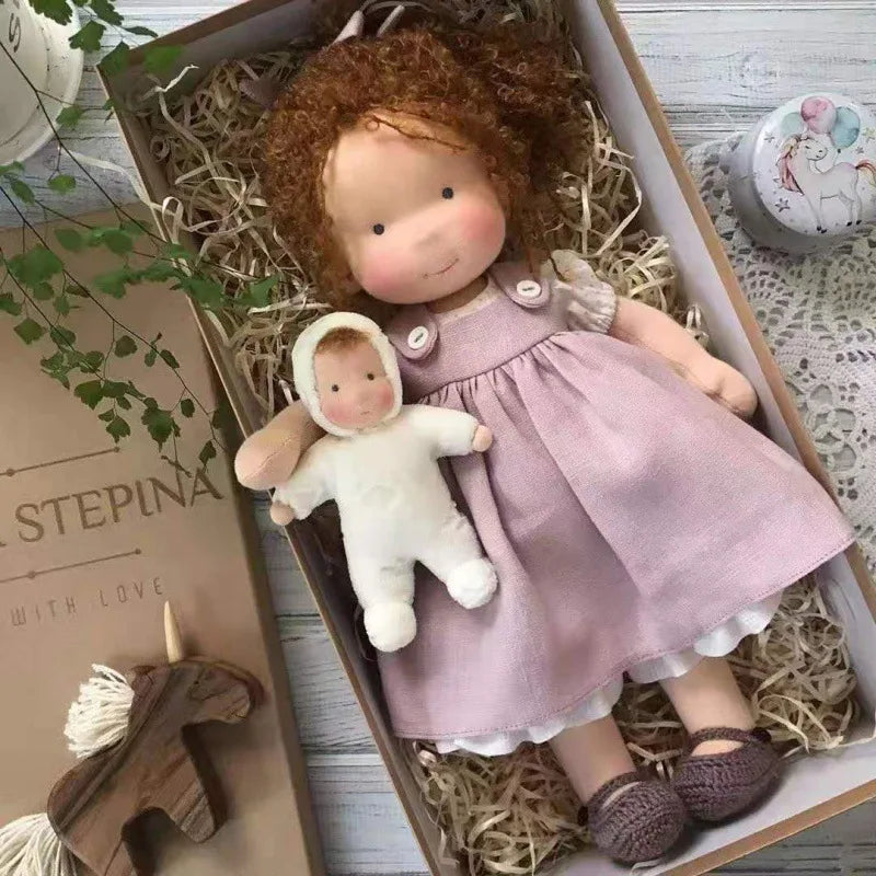 30cm New Waldorf Handmade Cotton Stuffed Plush Doll Kawaii Anime Collection Model Room Decoration Festival Gift Adults Toys