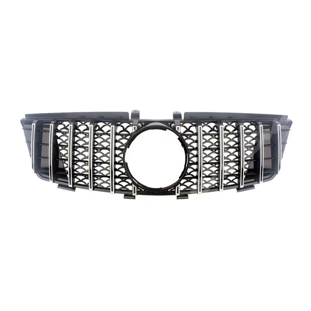 Front Mask Grille Bumper Grill Hood Mesh Modification For Mercedes Benz ML W164 2005-2011 GT Diamond Style Tuning Accessories