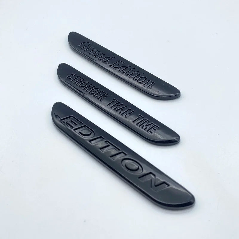 Glossy Black NIGHT EDITION Grand Edition Prime Edition 3D Letters Emblem Car Trunk Logo Sticker Accessories For C300 GLA CLA