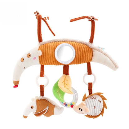 Baby Car Seat Stroller Activity Hanging Toy Infant Soft Plush with Sound Wind Chimes Dolls  for 0-36 Months Babies Newborn Gift