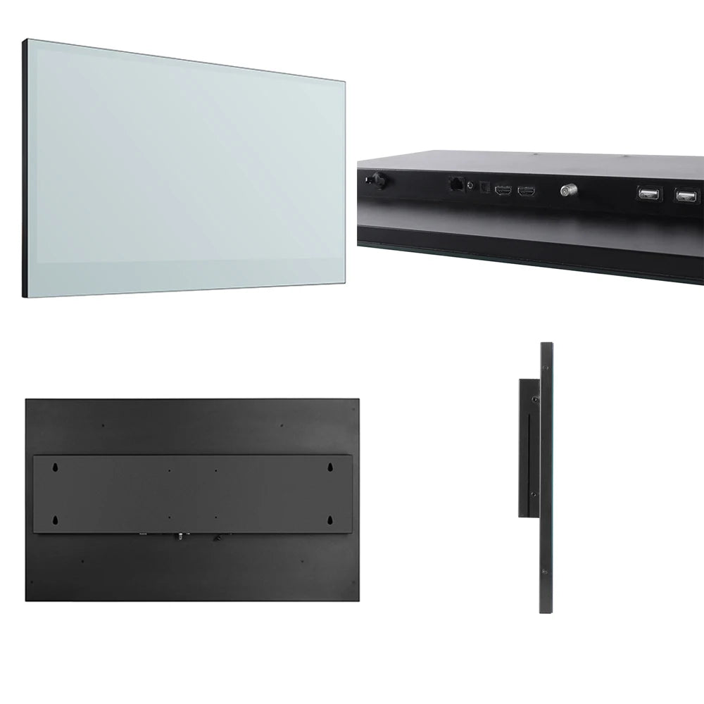 Souria 32 inches Smart Mirror Waterproof Television for Hotel Bathroom Luxury Design Android ATSC DVT-T, T2, C DTV Tuner TV