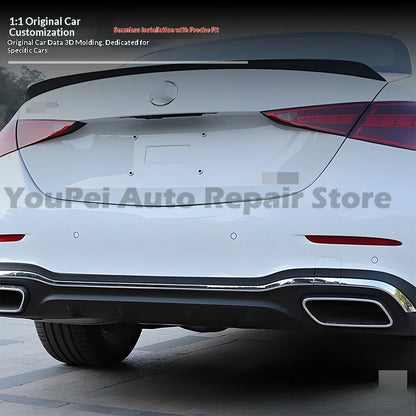 For 2020+ Mercedes C-Class W206 Precise Fit Roof Spoiler, Carbon Fiber Style Exterior Upgrade Parts