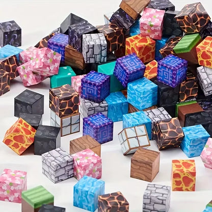 50/100/200Pcs Magnetic Building Blocks Set, Random Pixel-Style Magnetic Cubes, DIY Stacking Construction Toys for Kids