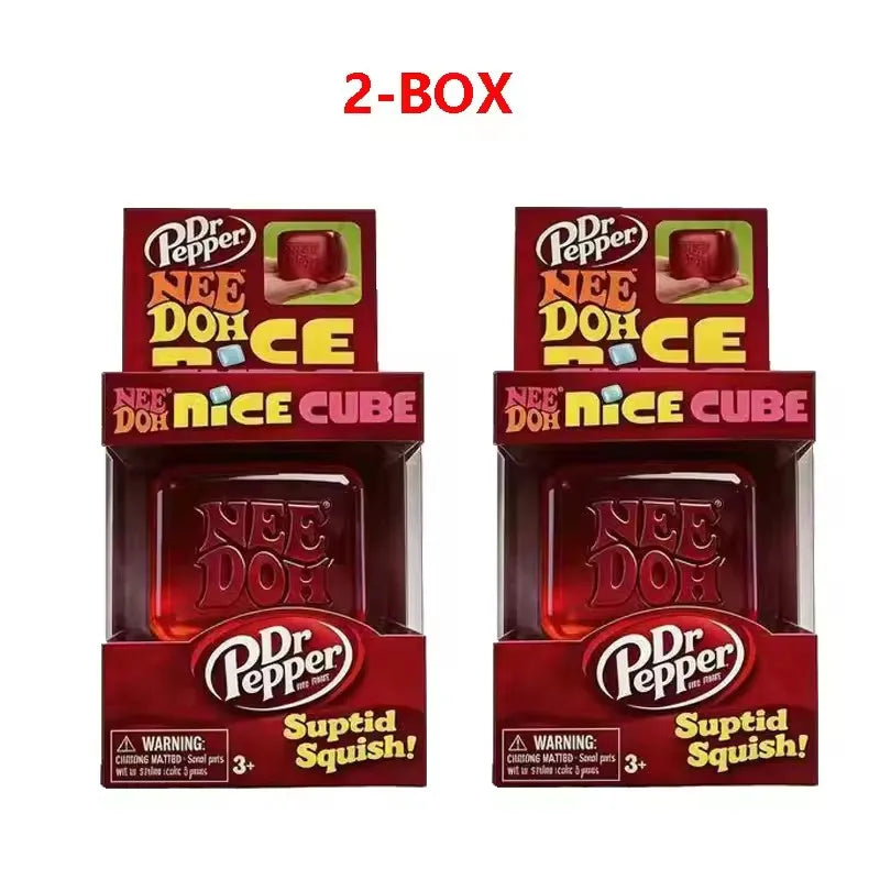 Dr Pepper Slow Rebound Squishy Fidget Toy Schylling Nice Cube Squeeze Sensory Stress Relief Anti-Anxiety for Kids Adults ADHD
