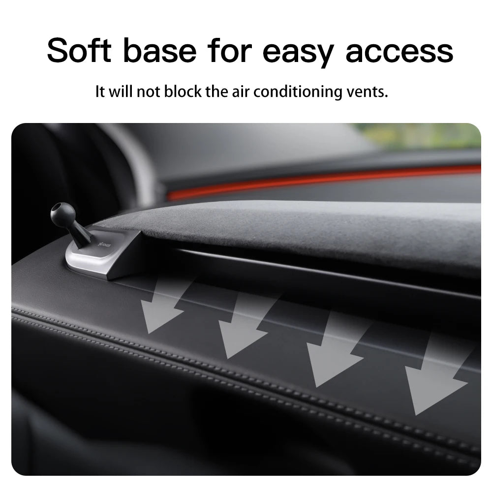 YZ Car Phone Mount 360° Magnetic for Tesla Model Y YL Model 3 Highland Juniper 2026 Foldable Dashboard Phone Stand Accessories