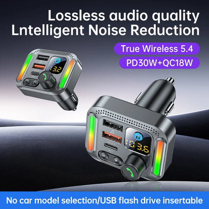 Car Bluetooth receiver 2026 latest model fast charging charger car mp3 player converter