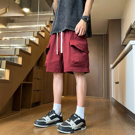 Men's Casual Cargo Shorts for Summer Edgy Street Style Quick Dry Comfortable Outdoor Workout Shorts