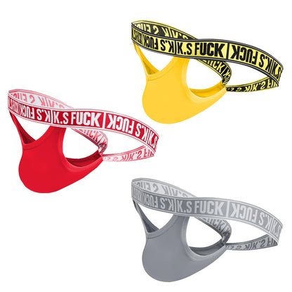 Men's Jockstrap Panties Elastic Low-Rise Comfortable Underpants Breathable Briefs - 3PCS/2PCS/1PCS Options Available