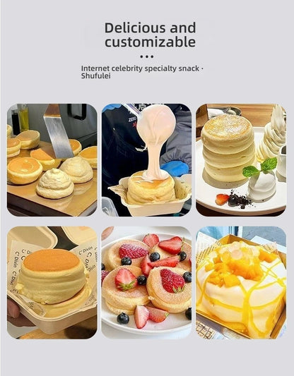 HomeWise Souffle Maker Souffle Machine 2600W Double Plates Fluffy Japanese Souffle Pancakes Maker Fluffy Pancake Schwa Machine