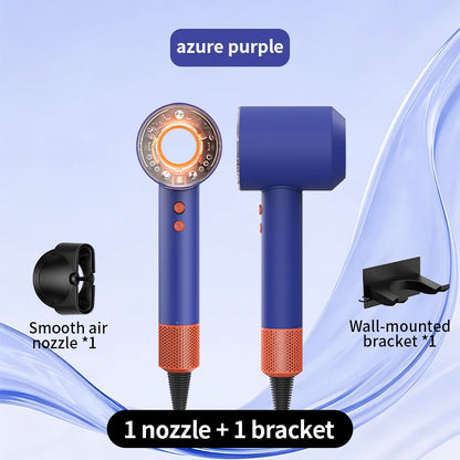 HD16 Leafless Hair Dryer Negative Ion High Power Fast Drying Constant Temperature Ultra-Quiet 5 Professional Nozzles Home Stylin