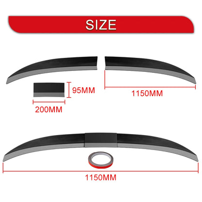 3Pcs Universal Adjustable Trunk Tail Rear Wing Spoiler For BMW For Tesla For Audi Toyota Honda KIA Hyundai Car Accessories