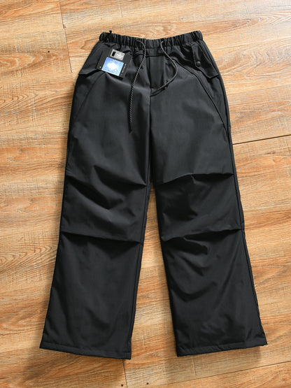 Outdoor Sports down Pants Men's Women's Autumn Winter Windproof Coldproof Duck down Urban Fashion Straight Leg Work Trousers