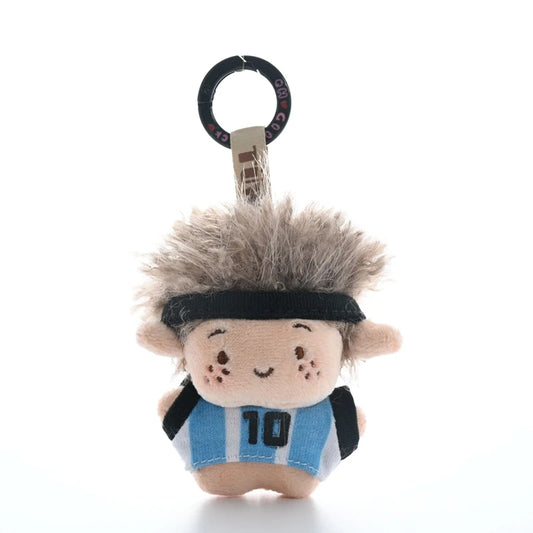 Pop Soccer Star Figure Keychains Kawaii Soccer Figure Keychain Photo Props Accessories Bag Charms Pendant Keychains Fans Gifts