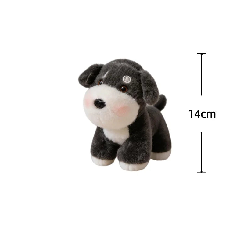 Dog Series Plush Toy Doberman Pinscher Schnauzer Bulldog Labrador Stuffed Doll Desktop Decorative Toys Adorably Birthday Gifts
