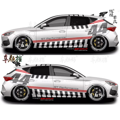 Car stickers For Volkswagen Golf8 MK5 MK6 MK7 GTI POLO customized exterior design sporty fashionable decals Vinyl  Accessories