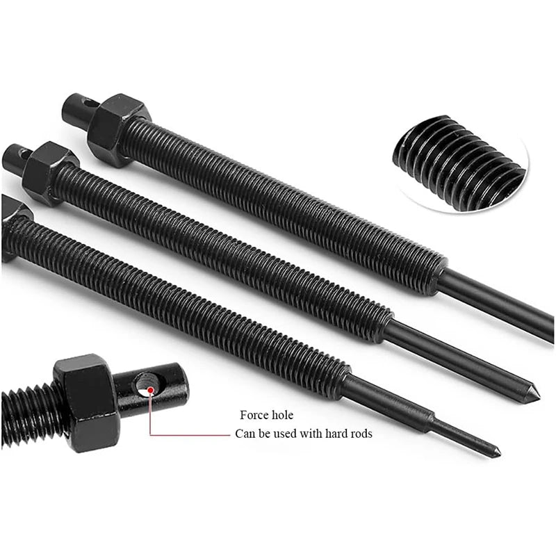12PCS Motorcycle Inner Bearing Puller Set Blind Hole Bearing Removal Tool Kit Motorcycle Box Bearing Disassembly Tool