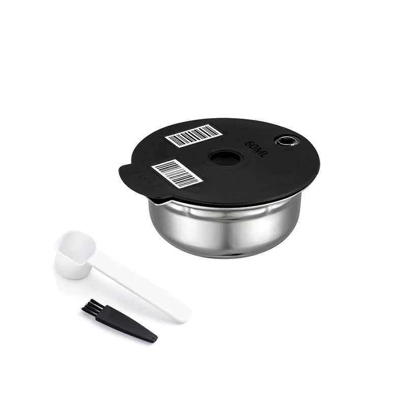 for Bosch Tassimo Happy Vivy Reusable Coffee Capsule Pods Stainless Steel Refillable Capsule Filters 60/180/200/220ML