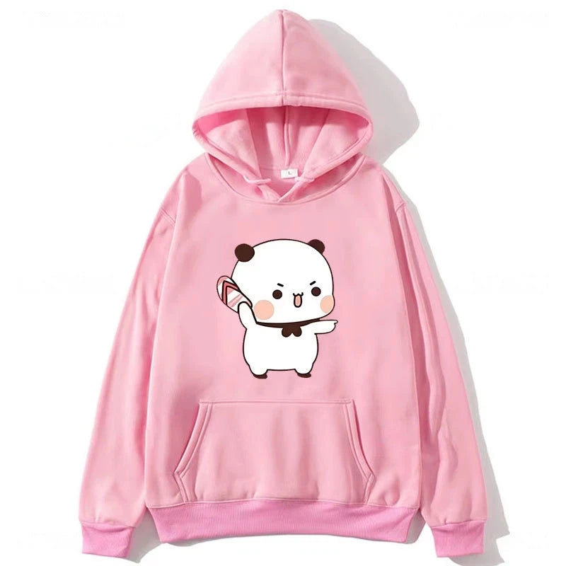 Couple Hoodies Bubu Dudu hoodie Sweatshirt Cartoon Kawaii Print Pullover Harajuku Men Women Sudaderas warm fleece hooded