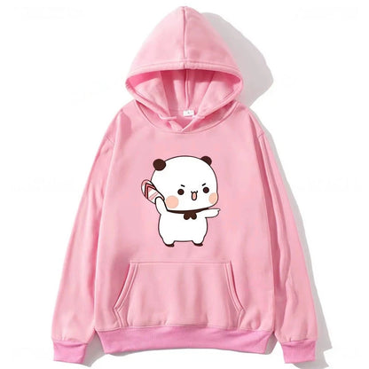 Couple Hoodies Bubu Dudu hoodie Sweatshirt Cartoon Kawaii Print Pullover Harajuku Men Women Sudaderas warm fleece hooded