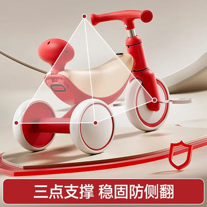 3-in-1 Multifunctional Kids Tricycle Toddler Pedal Balance Bike Infant Baby Gliding Sliding Bike Outdoor Riding Toy for Children