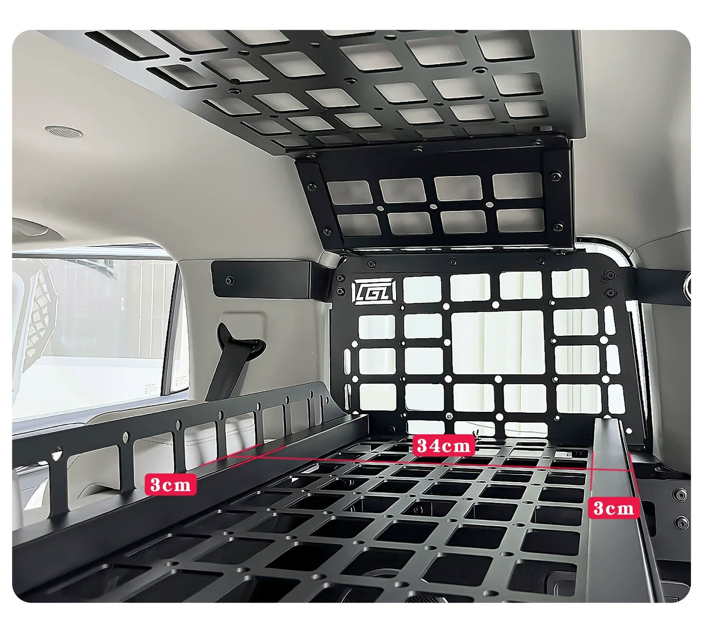 CGZ Trunk Shelf Modular Storage System Molle Panel Cargo Organizers Racks for New 2026 Tank 300 Hi4-T PHEV