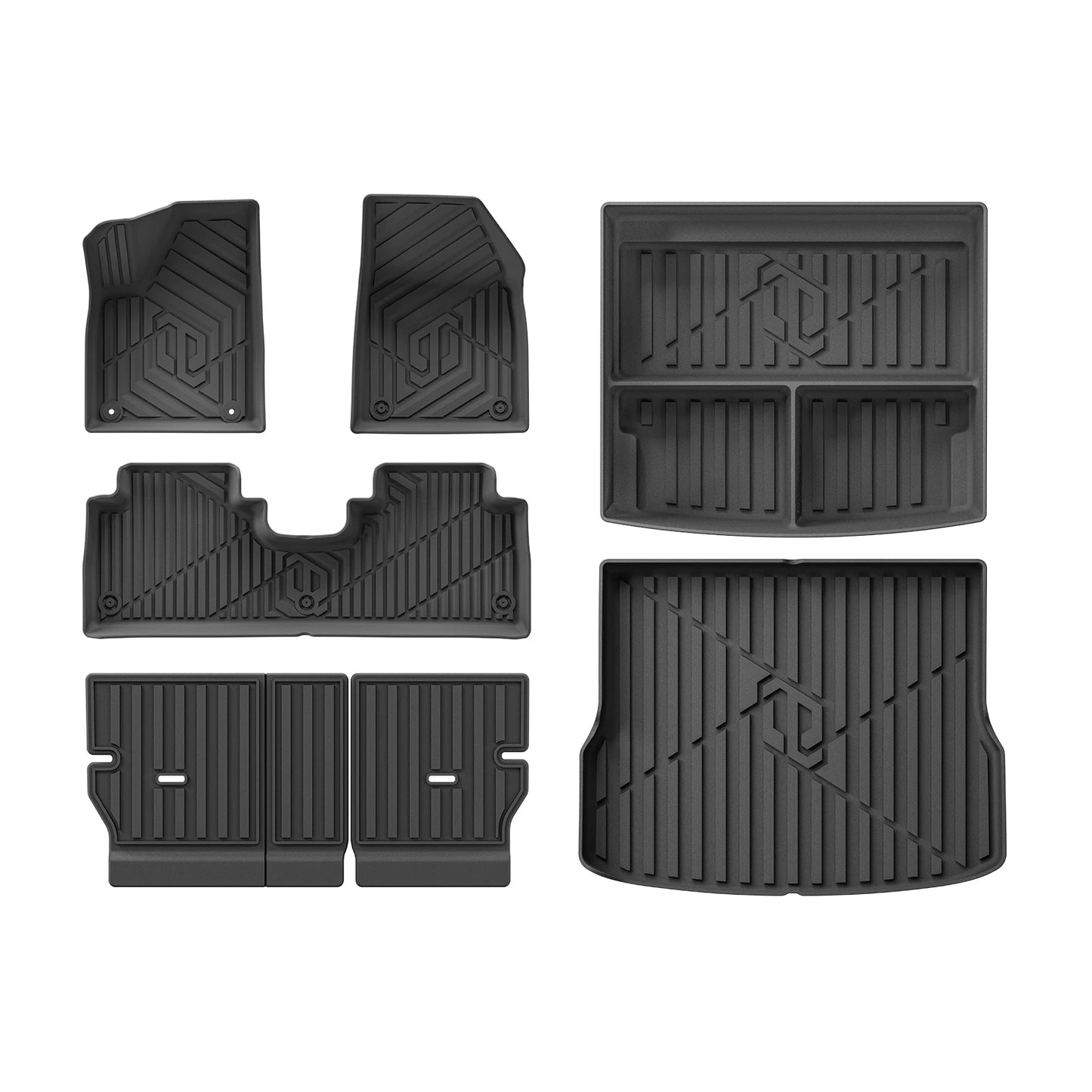 for Leapmotor B10 2025 2026 Car Floor Mats Cargo Liner Trunk Pad TPE 3D Foot Mat Left Hand Drive Waterproof All Weather BLACK