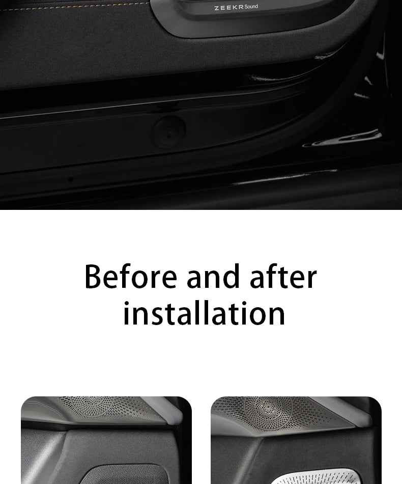 Car audio cover For ZEEKR 7X Door Horn Cover Audio Protective Cover Metal Car Interior Trim Accessories