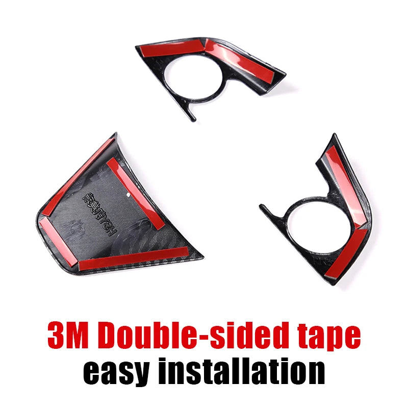 For Toyota Camry XV70 70 2018 2019 2020 2021 2022 2023 ABS Car Steering Wheel Button Panel Trim Cover Decorative Sticker