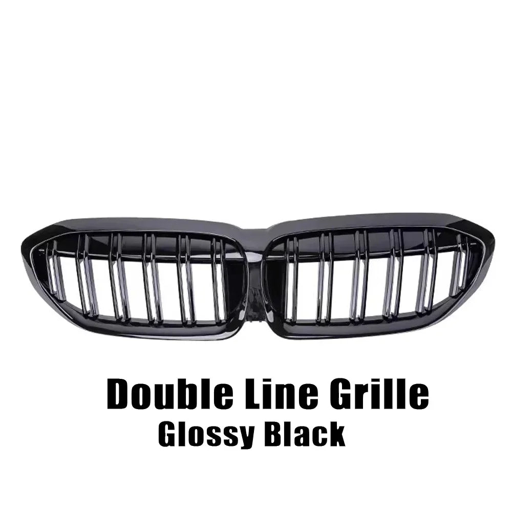 XVIP Front Bumper Kidney Grill Diamonds Style Grille For BMW 3-Series G20 G21 2019-2022 318i 320i 320d 330i 340i 340d M Sport