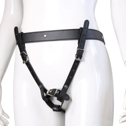Women Bdsm Bondage Restraints Harness Erotic Sex Toy Forced Orgasm Belt Female Chastity Belt Wear Fixing Trap Strapon Underwear