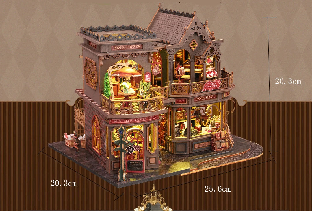 New DIY Big Doll House Case Wooden Miniature Furniture Dollhouse Handmade Model Assembly Toys for Children Girls Birthday Gifts