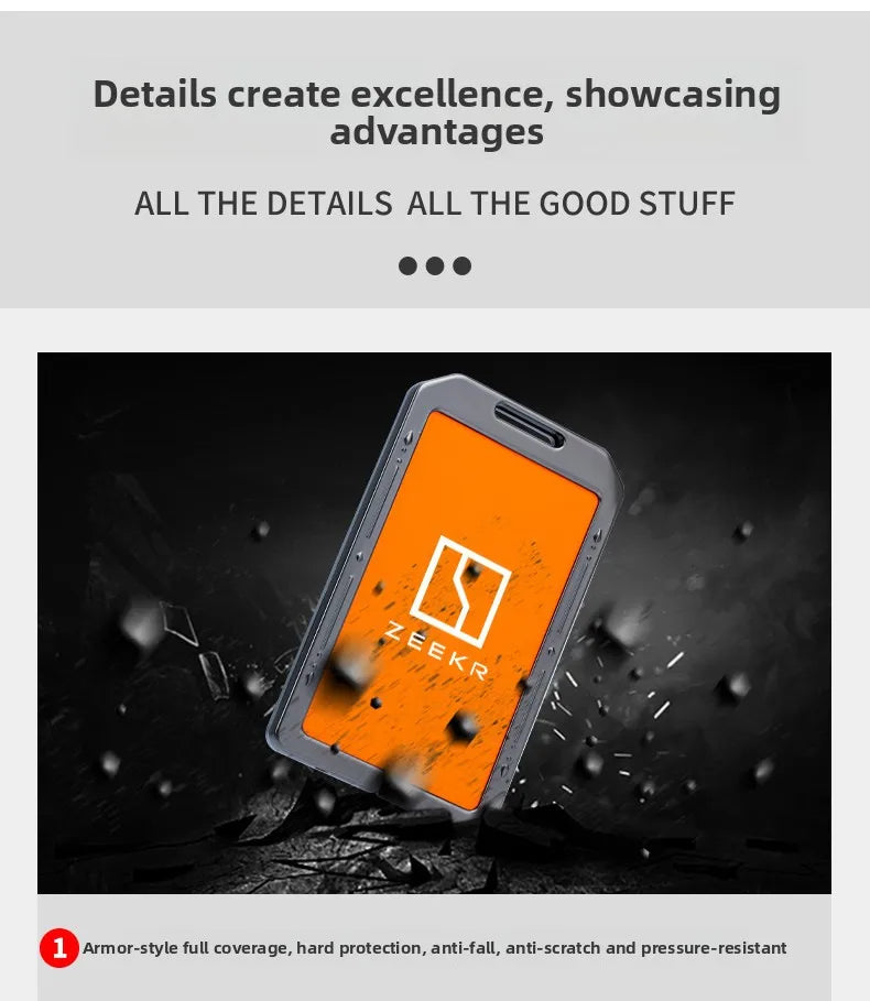 Suitable for ZEEKR Card Keycase 001 9x 7x zeekr 007gt zeekr 009 Automotive NFC Card Pack Protective Shell NFC Card Keychain