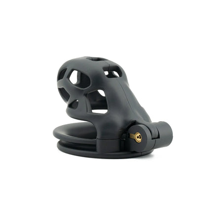 Black Small Short Male Plastic Chastity Lock Slave Cuckold Cock Bondage Cage Adult Sex Toys