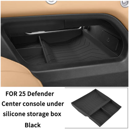 For 2020-2025 Land Rover Defender 90/110/130 Central Control Lower Storage Box Car-Specific Silicone Storage Organizer