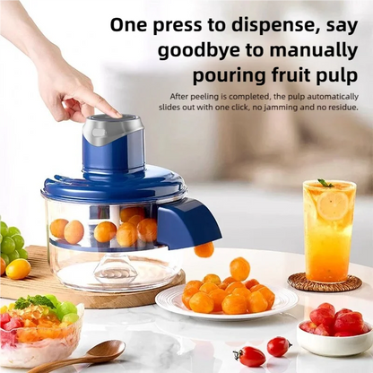 TINSOL Fully automatic grape peeler, household electric fruit peeler fruit and vegetable peeling machine fruit processing tool