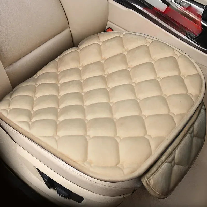 Car Seat Covers, Warm Seat Cushion Protector, Plush Seat Cover, Universal for Sedan, Hatchback, SUV, Autumn, Winter