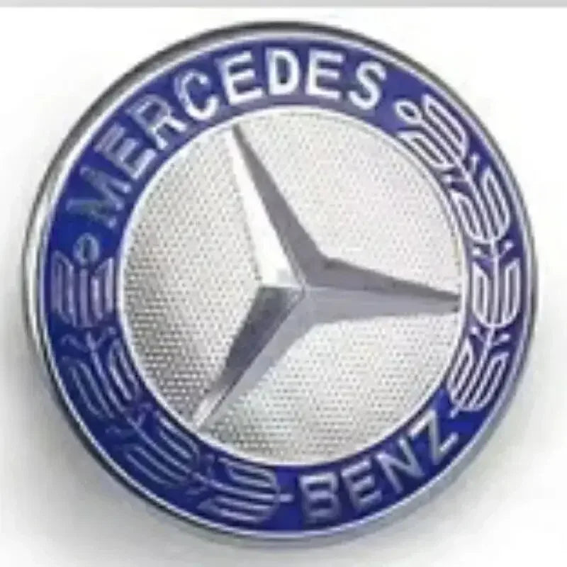 57mm Star Flat Hood Bonnet Logo Mercedes Benz W204 W124 W201 W202 W212 W220 W205 Emblem Badge stickers automobile Accessorie