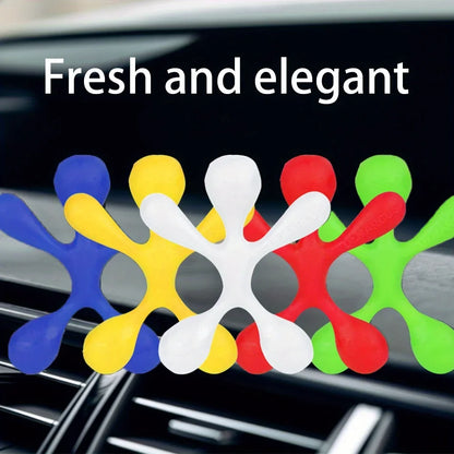 Car Air Vent Aromatherapy Clips with Hanging Rope Design Colorful Silicone Diffuser Holders Universal Fragrance Accessories